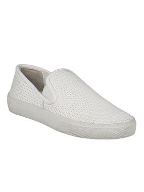 VINCE CAMUTO Cariana Sneaker size 9.5 white leather slip on flat